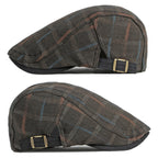 Kerouac Plaid Cotton Flat Cap