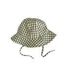 Kids Summer Beach Plaid Bucket Hat