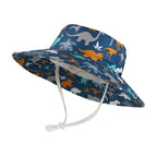 Kids Toddlers Dinosaurs Sun Bucket Hat