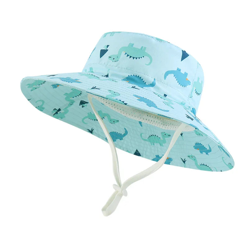 Kids Toddlers Dinosaurs Sun Bucket Hat