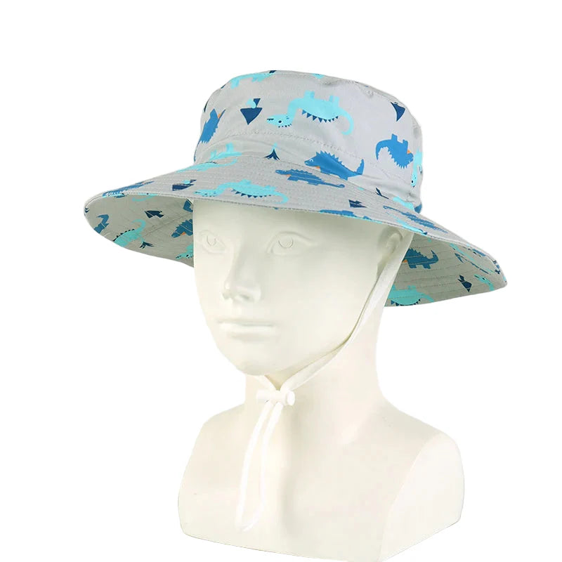 Kids Toddlers Dinosaurs Sun Bucket Hat
