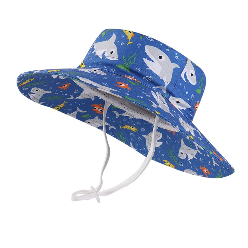 Kids Toddlers Dinosaurs Sun Bucket Hat