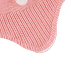 Kids Winter Dotted Earflaps Pom-Pom Beanie