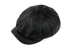 Kingsville Genuine Leather Newsboy Cap