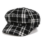 Kirby Women Plaid Cotton Newsboy Cap