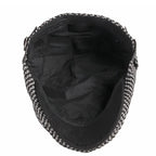 Knitted Striped Cotton Flat Cap