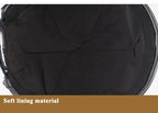 Knurled Black Genuine Leather Docker Cap