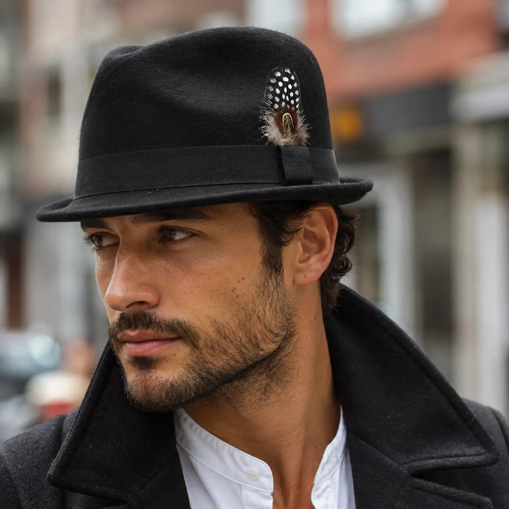 Kolding Feather Wool Trilby Hat