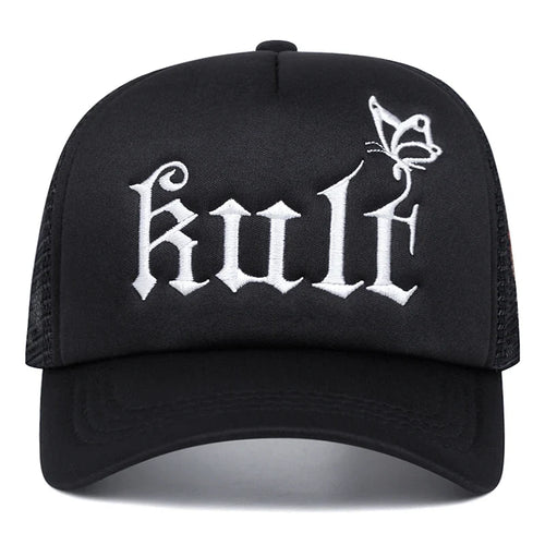 Black Butterfly Trucker Cap