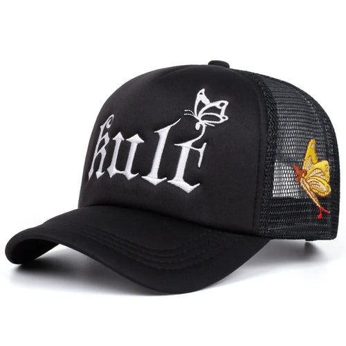 Black Butterfly Trucker Cap