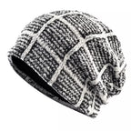 Kungs Plaid Knitted Cotton Beanie