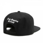 LA Crimes Black Snapback Cap