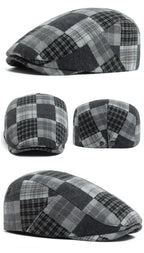 Lamarck Patchwork Tartan Flat Cap