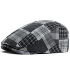 Lamarck Patchwork Tartan Flat Cap