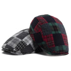 Lamarck Patchwork Tartan Flat Cap