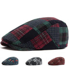 Lamarck Patchwork Tartan Flat Cap