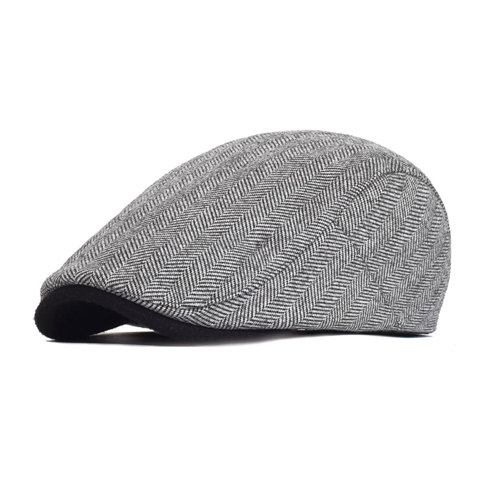 Lamarck Herringbone Flat Cap