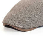 Lamarck Herringbone Flat Cap