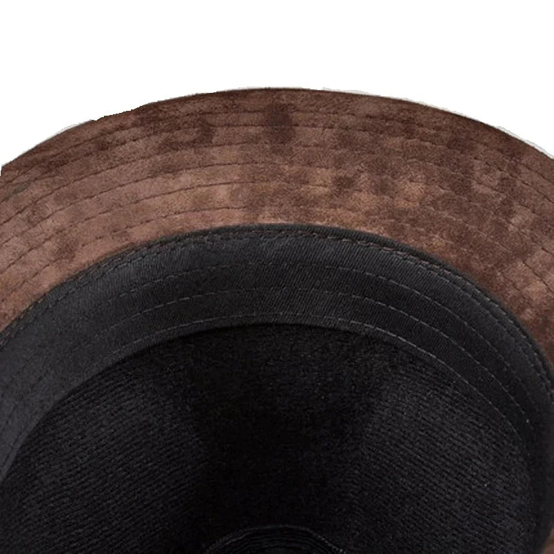 Lamarck Nubuck Genuine Leather Trilby Hat