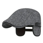 Lancashire Winter Earflaps Duckbill Flat Cap