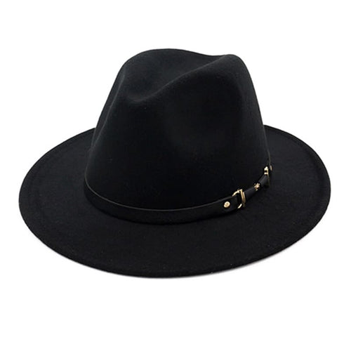 Black Classic Fedora Hat