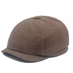 Leacock Herringbone Newsboy Cap