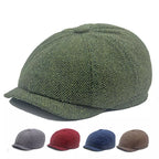 Leacock Herringbone Newsboy Cap
