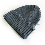 Leeds Winter Frayed Knitted Cotton Beanie