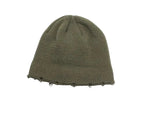 Leeds Winter Frayed Knitted Cotton Beanie