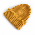 Leeds Winter Frayed Knitted Cotton Beanie