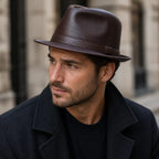 Lemont Genuine Leather Trilby Hat