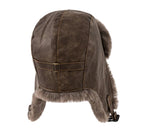 Leningrad Winter Leather Trapper Bomber Hat