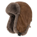 Leningrad Winter Leather Trapper Bomber Hat