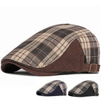 Leroy Tartan Corduroy Flat Cap