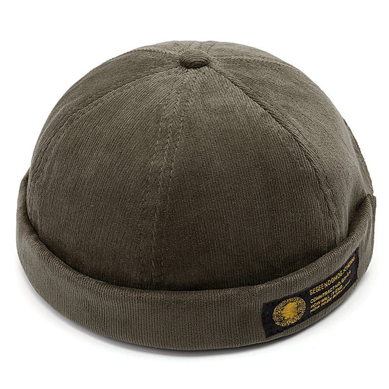 Lesov Vintage Corduroy Docker Cap