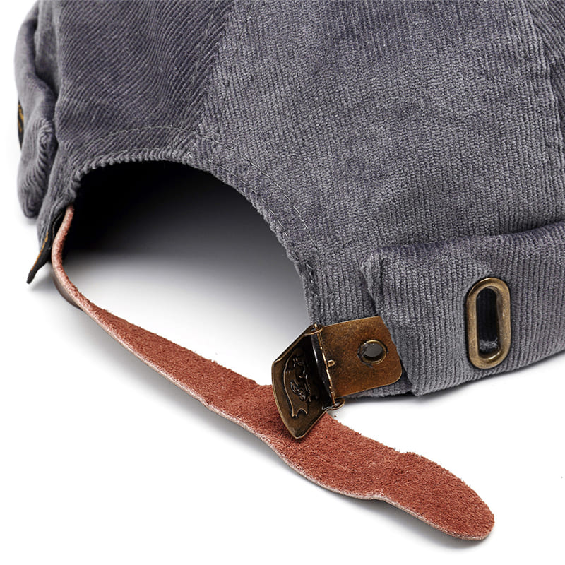 Lesov Vintage Corduroy Docker Cap