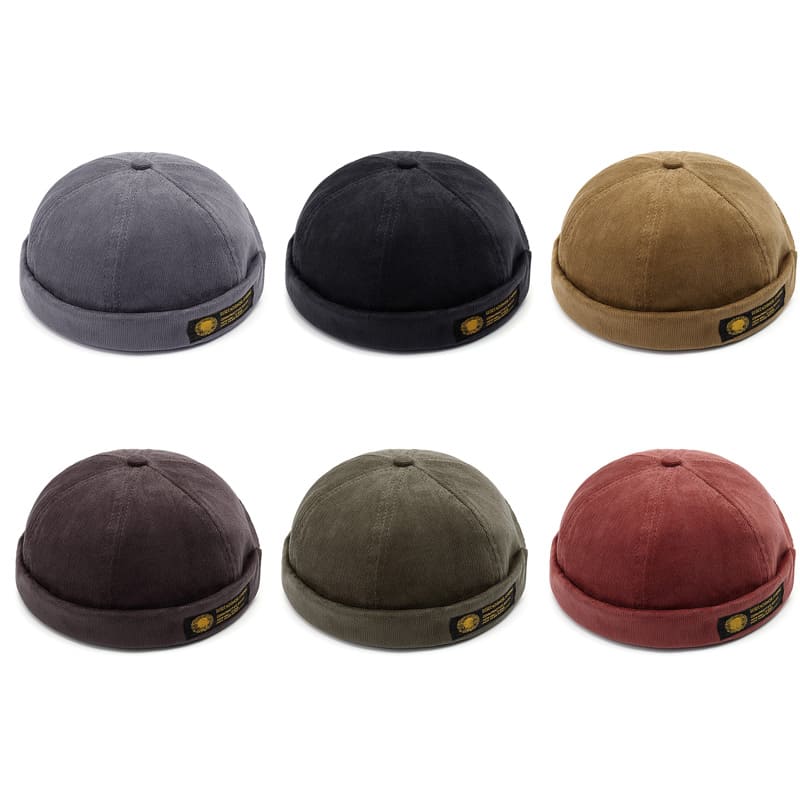 Lesov Vintage Corduroy Docker Cap