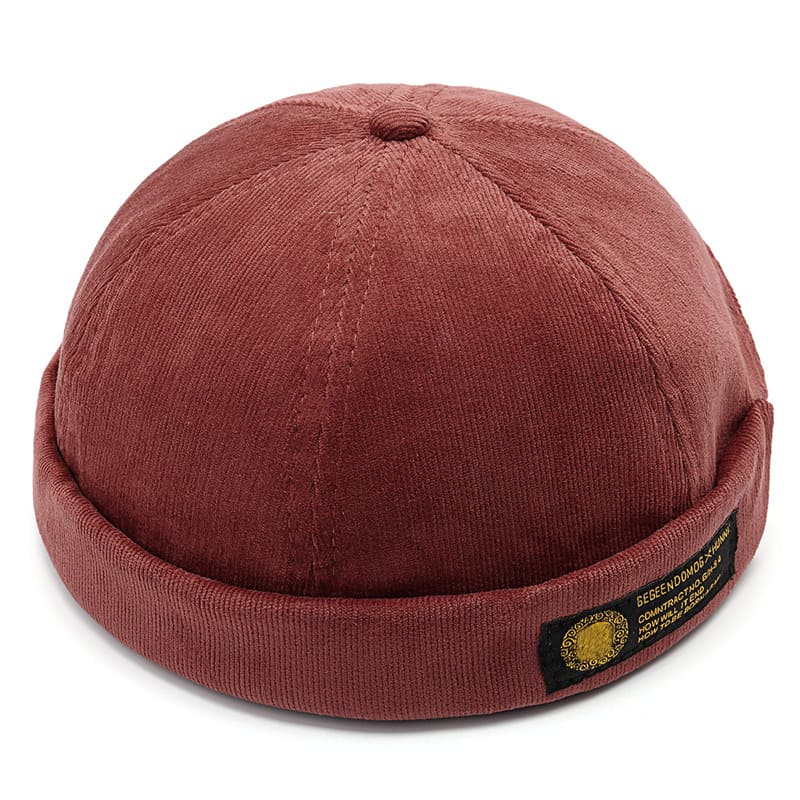 Lesov Vintage Corduroy Docker Cap