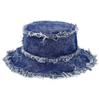 Leyton Retro Ripped Denim Bucket Hat