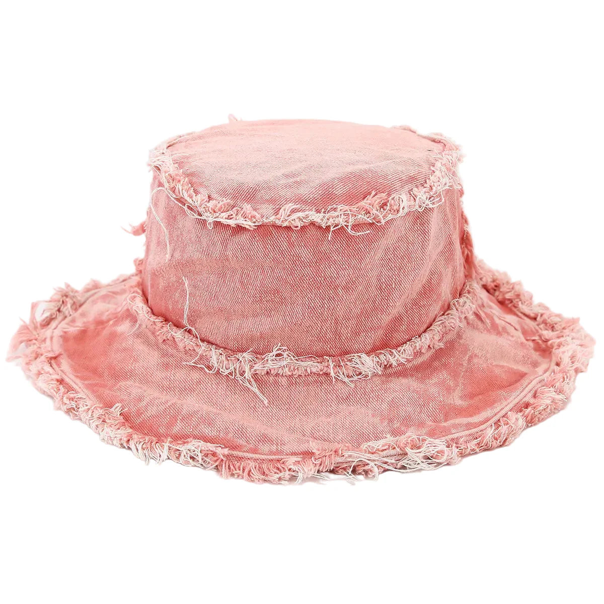 Leyton Retro Ripped Denim Bucket Hat