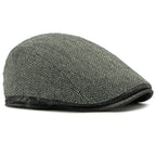Leyton Herringbone Flat Cap