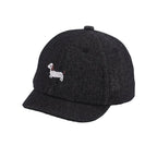 Little Dachshund Kids Short Brim Baseball Cap