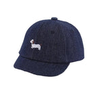 Little Dachshund Kids Short Brim Baseball Cap