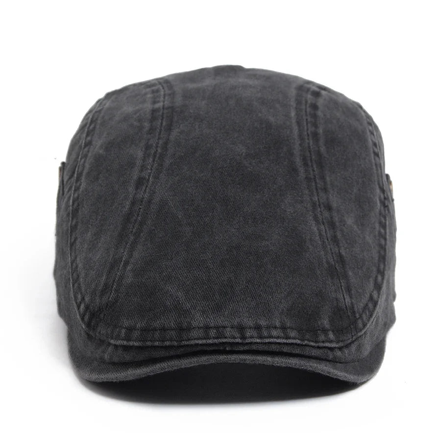 Liverpool Double Botton Washed Cotton Flat Cap