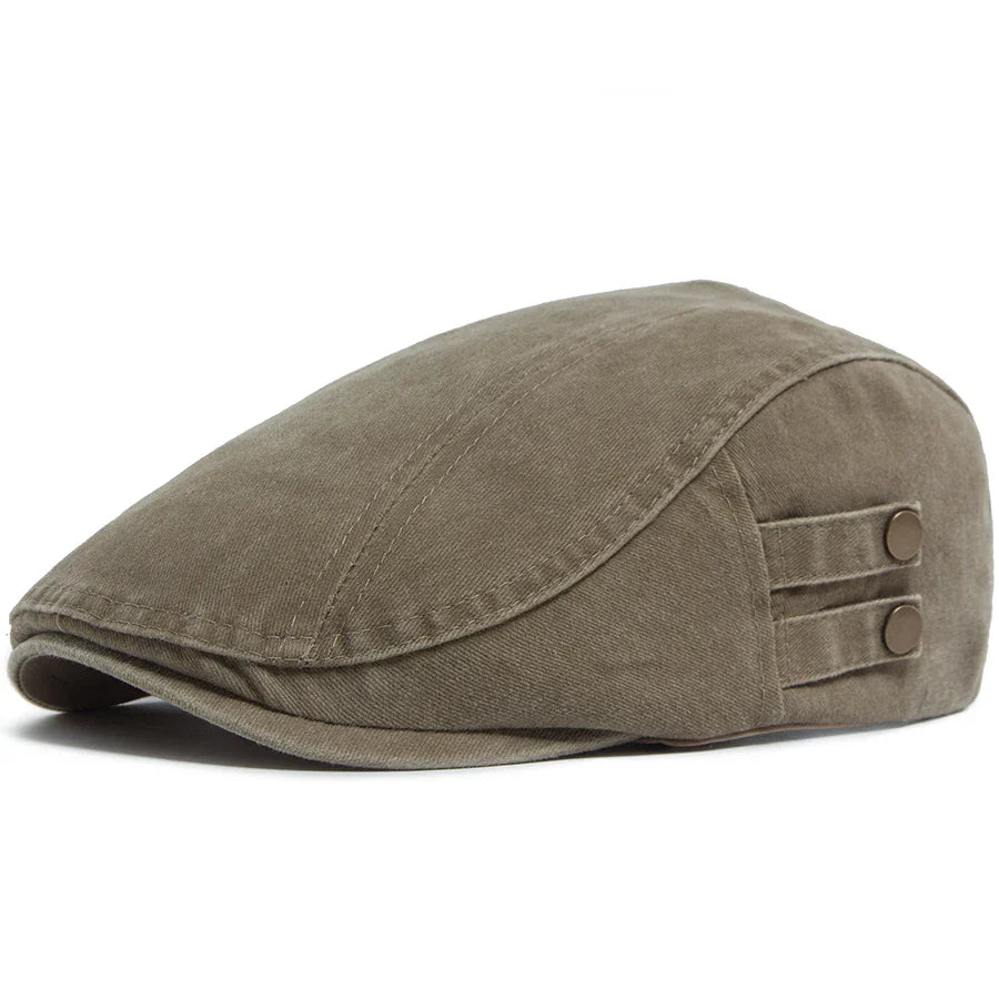 Liverpool Double Botton Washed Cotton Flat Cap
