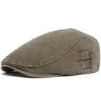Liverpool Double Botton Washed Cotton Flat Cap