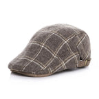 Liverpool Kids Plaid Wool Duckbill Flat Cap