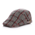 Liverpool Kids Plaid Wool Duckbill Flat Cap