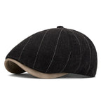 Liverpool Striped 6-Panels Newsboy Cap
