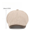 Liverpool Striped 6-Panels Newsboy Cap